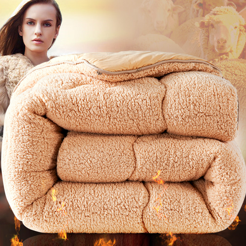 觉先生家纺 澳洲加厚羔绒冬被 冬季被子被芯棉被保暖被