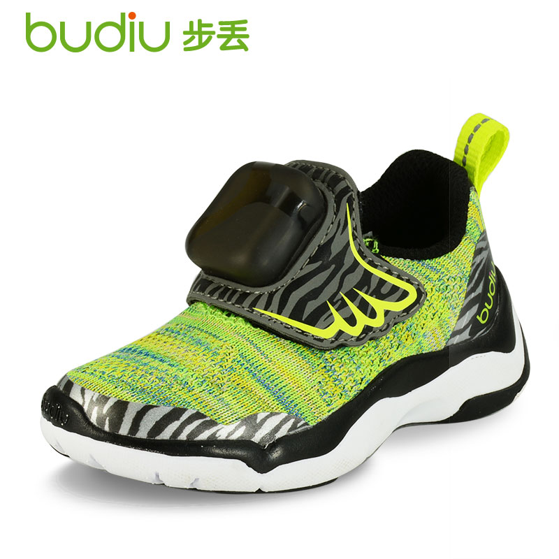 Budiu步丢童鞋 2016新款儿童运动鞋 动物外形设计网布材质透气