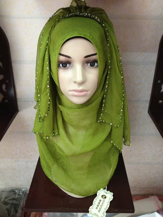 2015新款   穆斯林时尚纱巾 米尼公主款