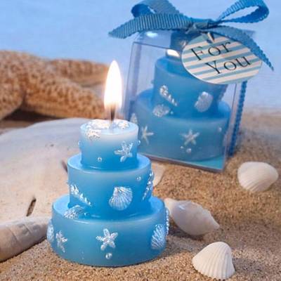 2014圣诞义乌创意海洋蛋糕形状香薰无烟蜡烛促销小礼物婚庆小礼品