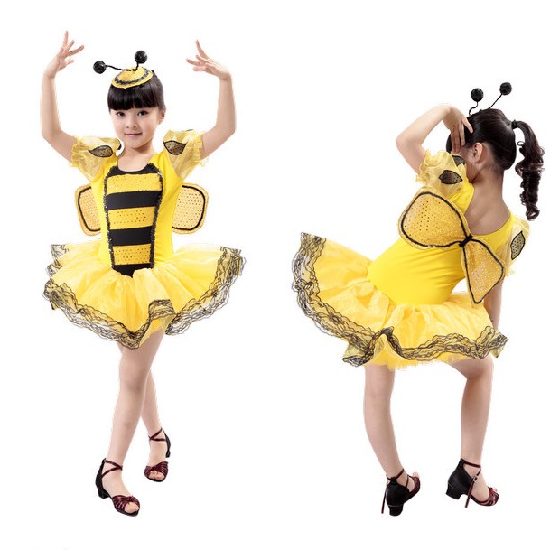 六一儿童节表演服男童女童幼儿园舞台演出服装卡通小蜜蜂道具服装