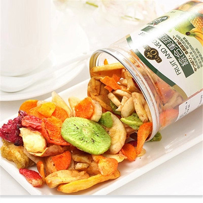 台湾进口零食品 好祺综合水果蔬干110g即食脱水脆香混合果蔬脆片