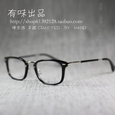 正品佐川藤井 复古近视眼镜框架男女超轻细框板材弹簧镜腿w66006