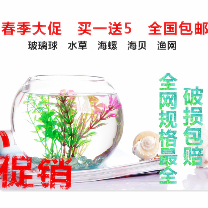 超低价 包邮透明玻璃花瓶 绿萝 简约水培花瓶  圆形水培 金鱼缸
