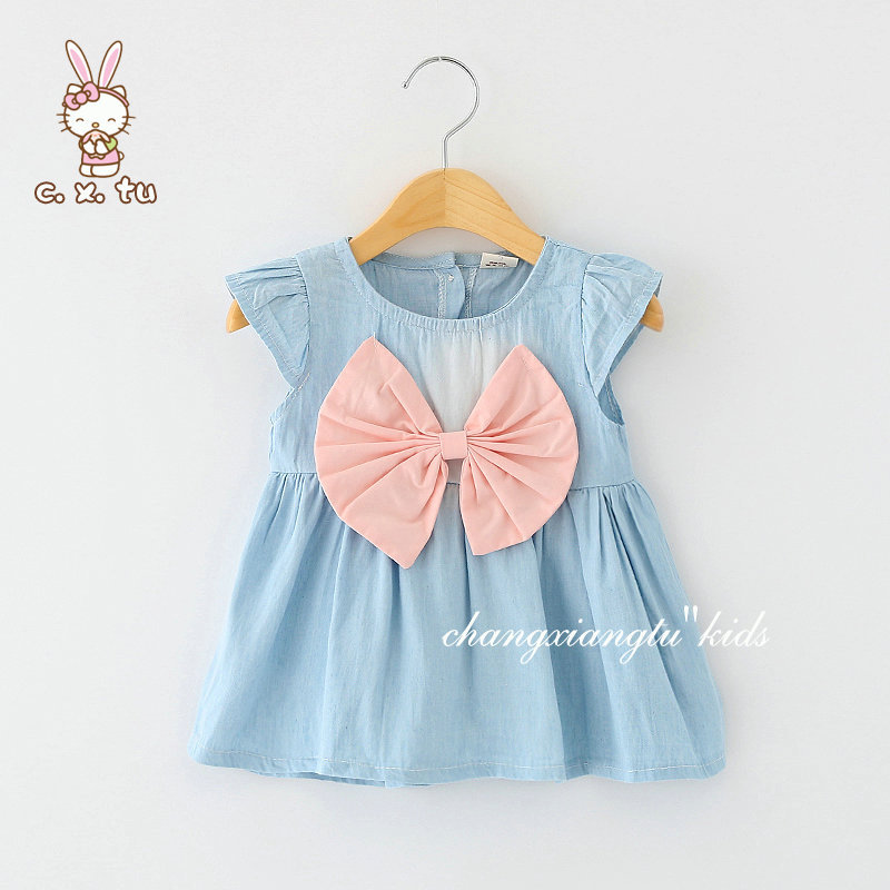 女宝宝连衣裙夏装韩版婴幼儿童装纯棉娃娃公主裙子0-6个月1-2-3岁