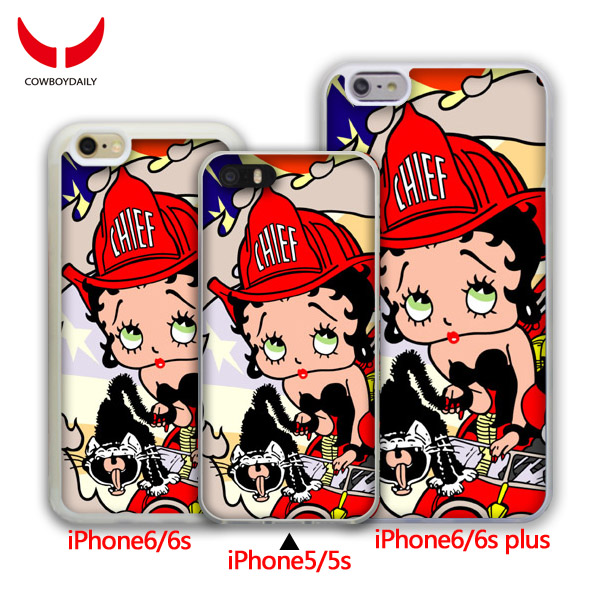 Betty Boop 卡通iphone5S外壳 贝蒂娃娃 iphone6S plus手机保护壳