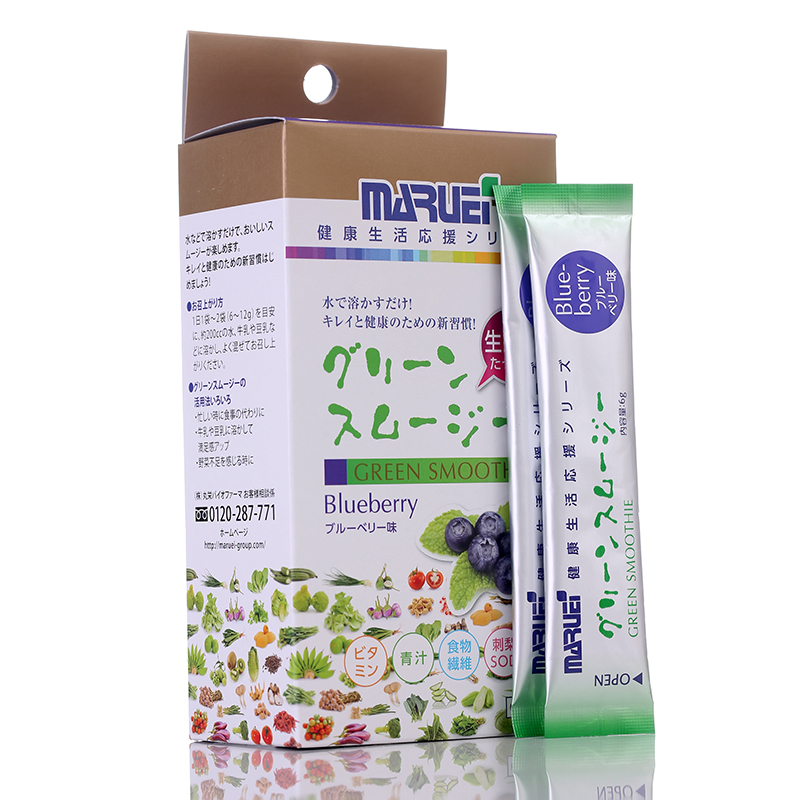 日本直发植物酵素蓝莓口味果昔酵素粉 营养代餐粉(7条装)买3送1
