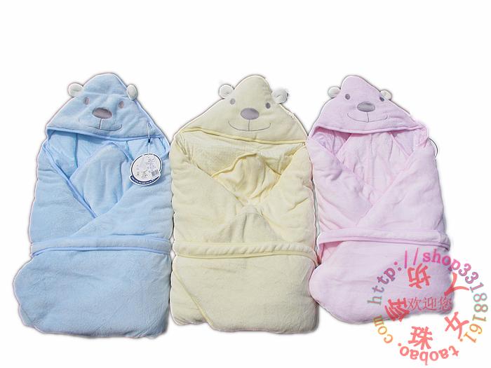 专柜正品婴悦家加厚加大婴儿抱毯新生儿抱被可拆洗夹棉包被催生包