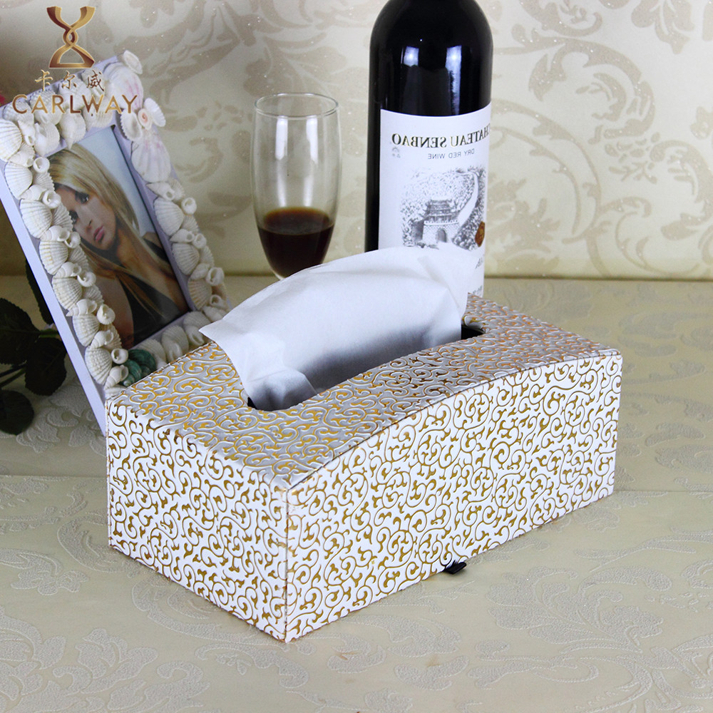 高档欧式家用皮质纸巾盒酒店餐巾抽纸盒面纸盒时尚创意纸抽盒定做