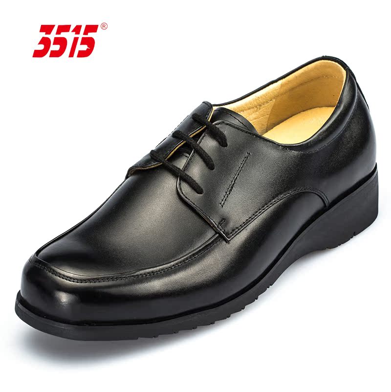 3515强人正品 男士轻便低帮职业制式商务正装真皮皮鞋 配发军鞋
