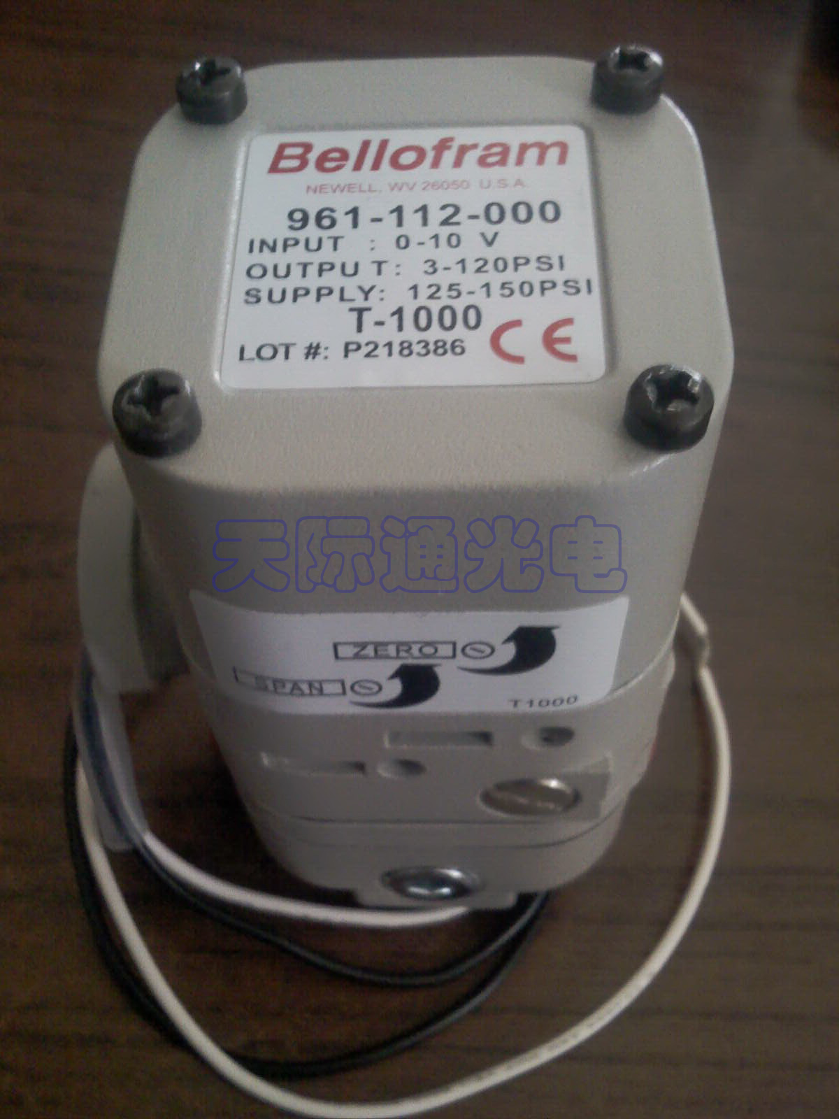 Bellofram型T1000扩展型电气比例阀961-112-000-Z（电气转换器）