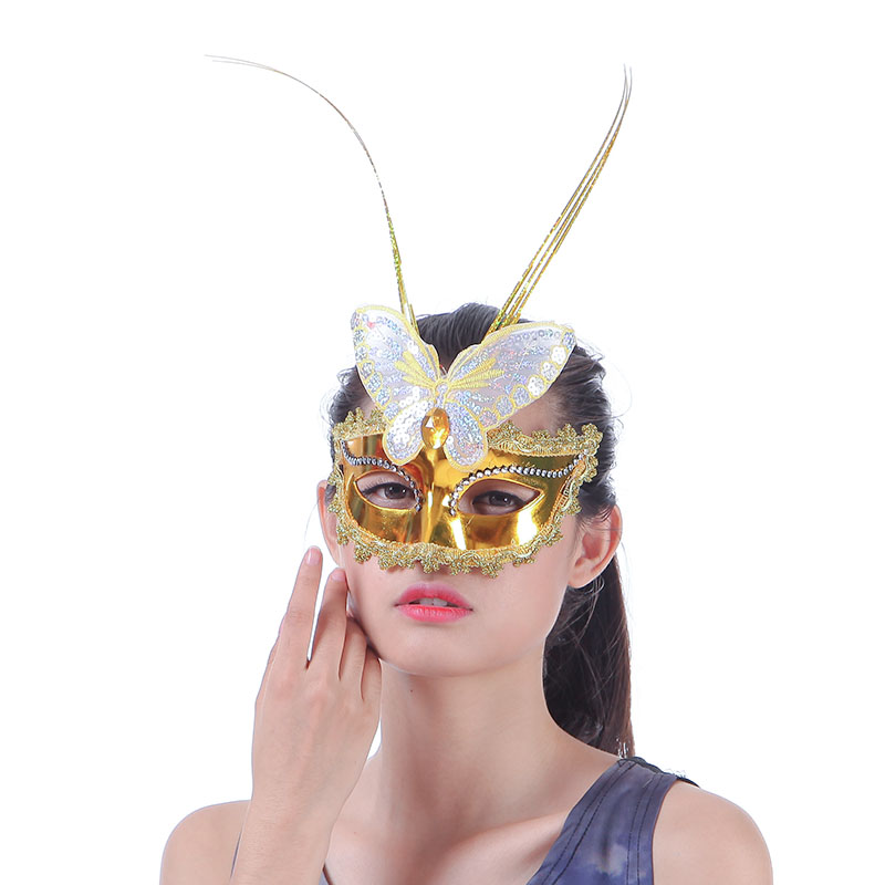 女士面具假面公主发光面具包邮买二送一蝴蝶面具化装舞会半脸面具