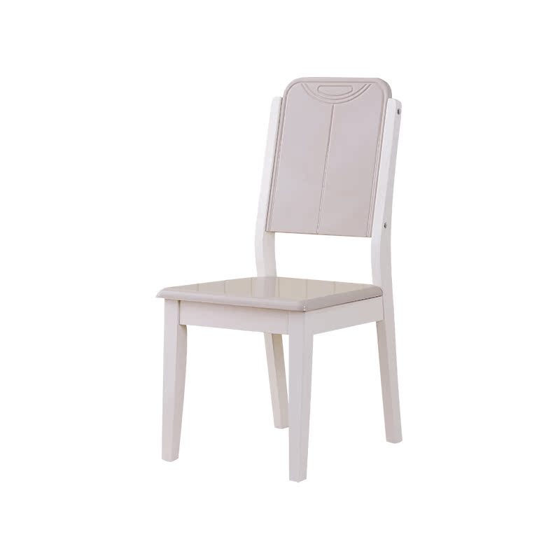尚九 白色时尚餐椅 韩式现代简约椅子 2把包邮 亮光