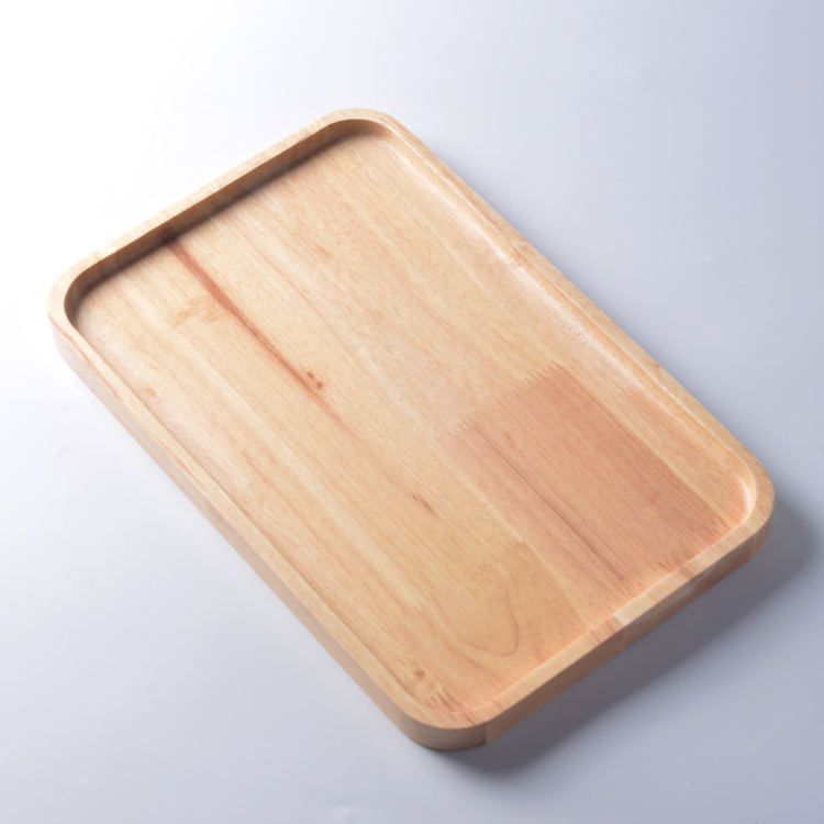 如器 相思木橡木环保长方形茶具托盘日式中式杂物盘带边边 包邮