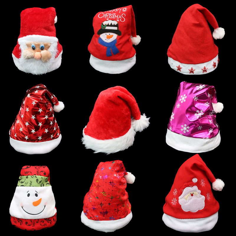 2015圣诞节必备圣诞帽子 老人 成人 小孩儿童无纺布帽子头饰