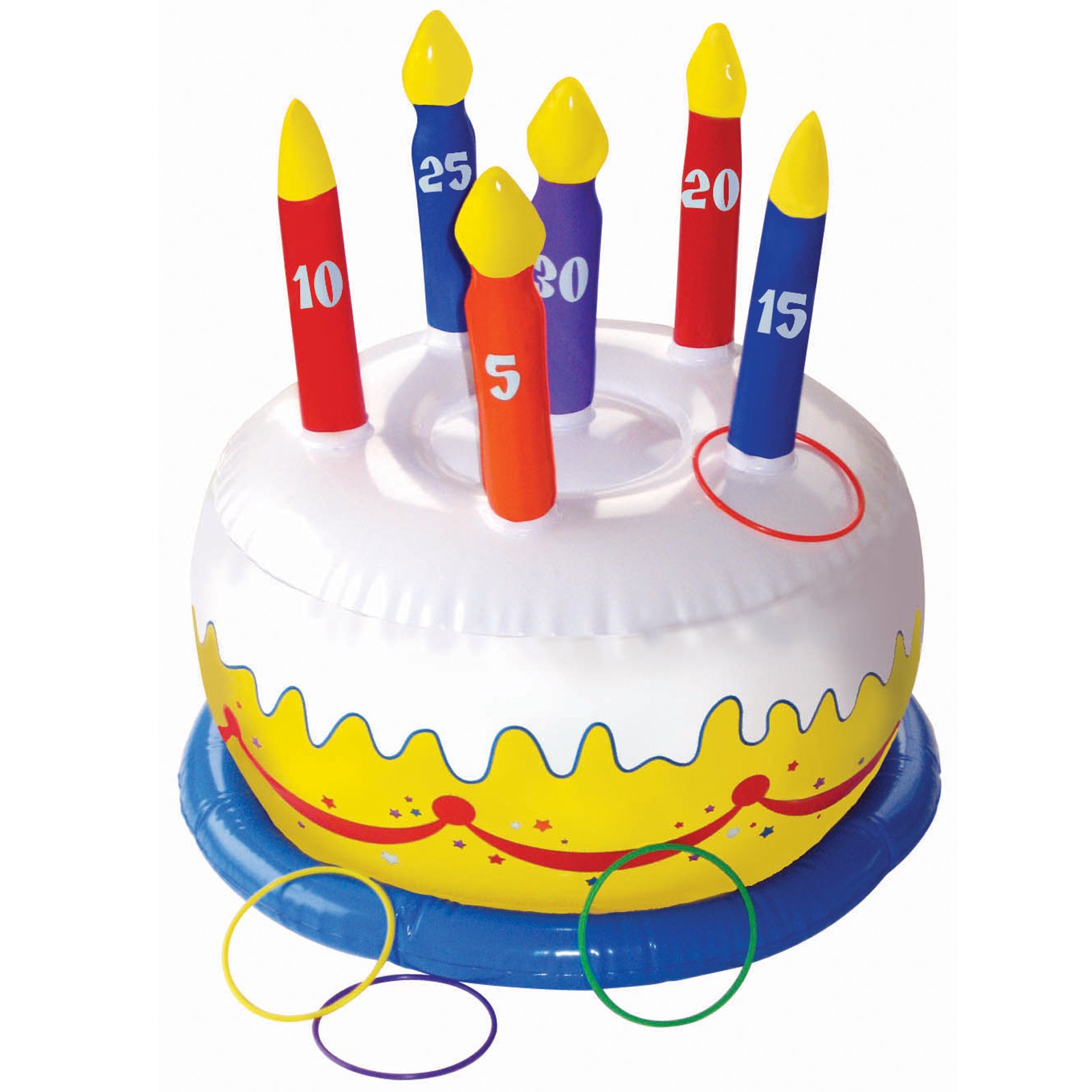 充气蛋糕套圈游戏 生日party道具 投掷套圈玩具生日蛋糕仿真特价