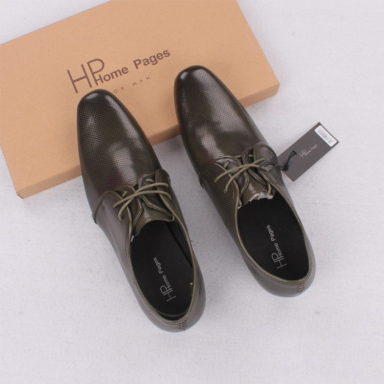 新品 鸟牌旗下HP帕加尼正品男士鞋时尚低帮真牛皮皮鞋
