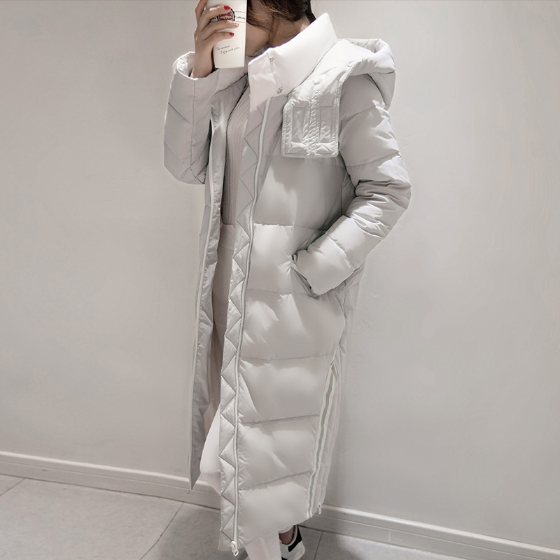 2015新款冬装加厚长款过膝外套潮宽松大码品牌羽绒服女款韩版气质