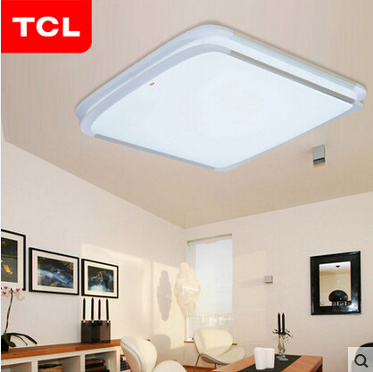 TCL正品现代简约大气客厅灯 亚克力LED吸顶灯卧室长方形灯具叠韵