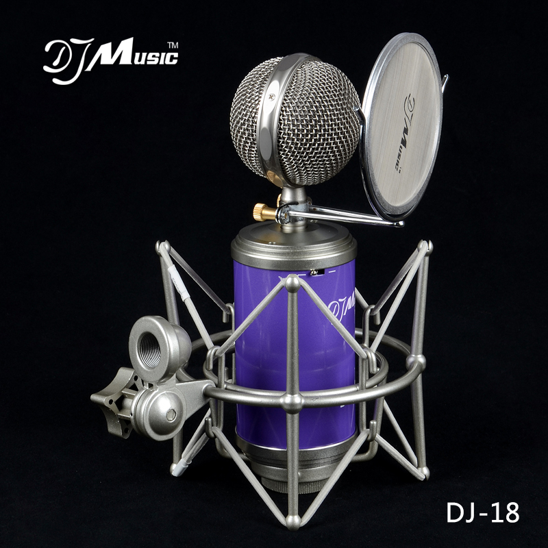 DJ MUSIC DJ-18电容麦克风 小奶瓶麦克风 高端录音电容麦 K歌喊麦