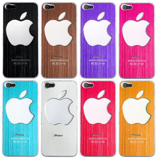 iPhone5手机壳苹果5S保护套七彩来电闪发光信号机感应金属外壳