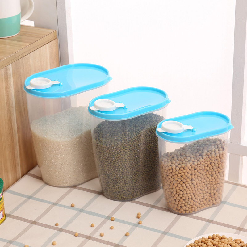 厨房环保透明密封罐收纳盒杂粮食品储物罐干果饼干塑料收纳盒