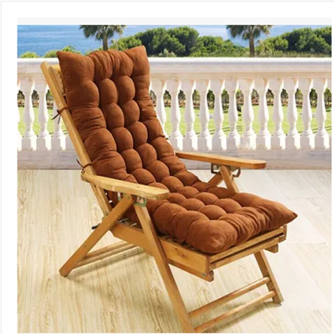 躺椅通用加厚坐垫 摇椅秋冬垫子麂皮绒保暖沙发垫藤椅垫
