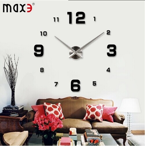 MAX3设计大尺寸壁饰钟创意时尚墙饰挂饰钟DIY 挂钟客厅创意 艺术