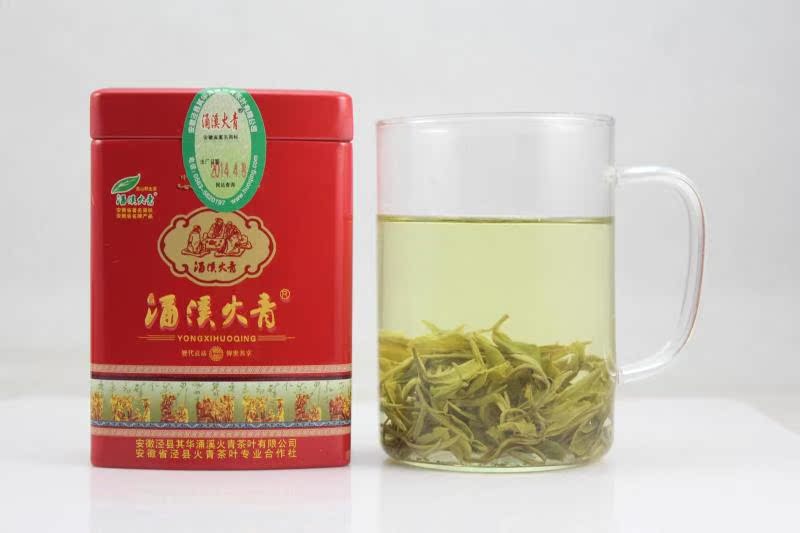 十大名茶 著名商标有机绿茶涌溪火青2015春，100克包邮 明后新茶