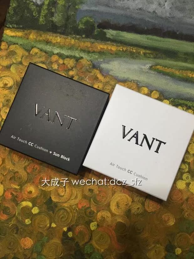 韩国代购 VANT 36.5/vant365 水光气垫CC 白色/黑色控油BB霜