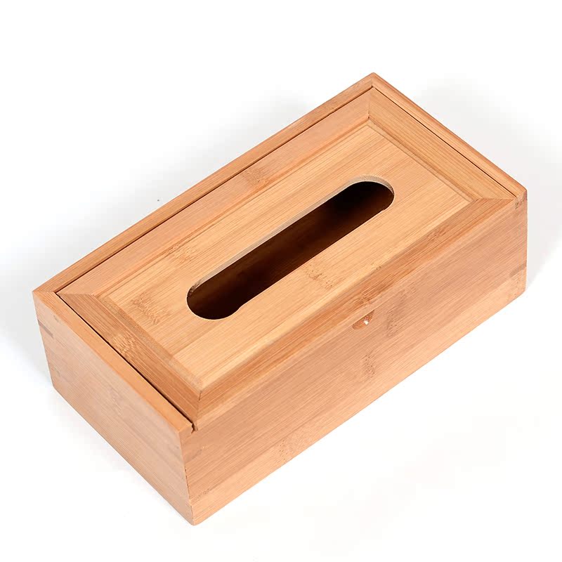 纸巾盒创意抽纸盒 餐巾纸盒竹实木抽纸盒 卫生间纸抽盒 欧式车用