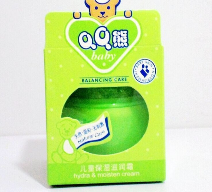 QQ熊儿童保湿营养霜面霜/儿童润肤霜40g保湿滋润多种香型可选