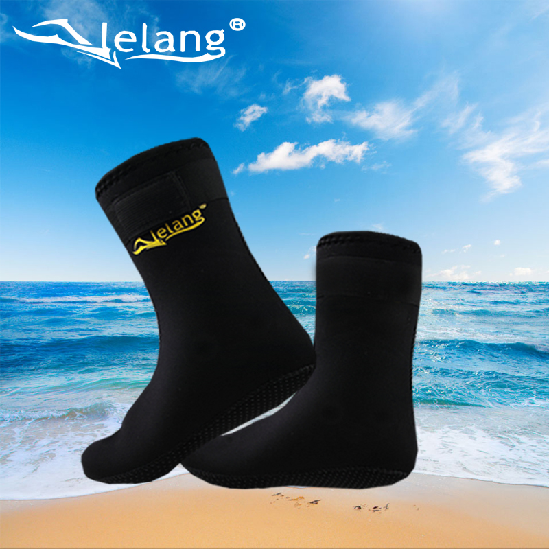 LELANG防珊瑚潜水袜 浮潜袜子 沙滩冬泳保暖袜套 潜水用品装备