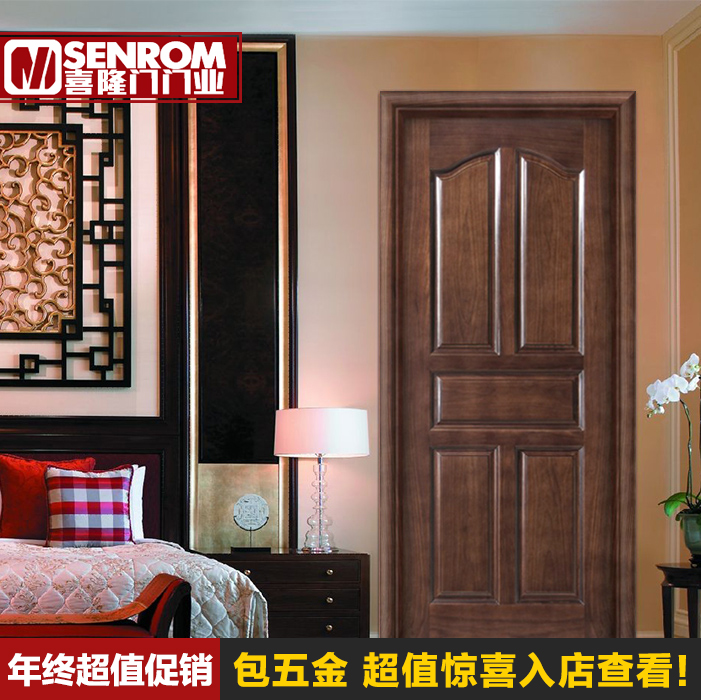 欧式复古 复合实木门室内套装门 烤漆门房门卧室门 KQ-035