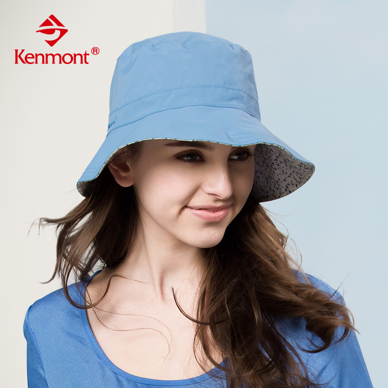 kenmont夏天女士遮阳帽防紫外线渔夫帽户外帽子大沿可折叠防晒帽