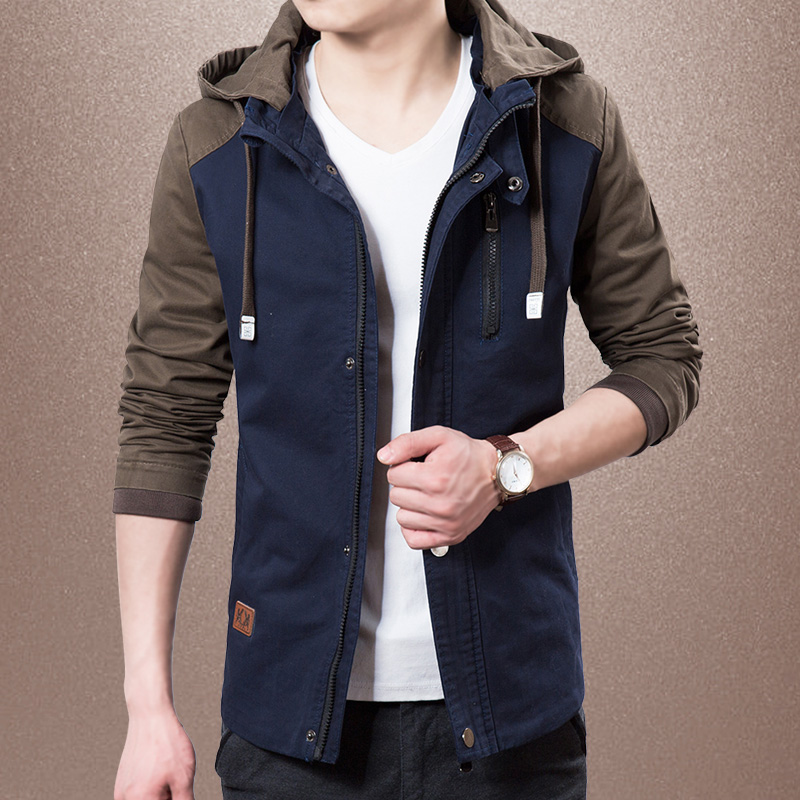 男士外套秋装夹克男2015新款男装薄款韩版修身外衣潮青年jacket