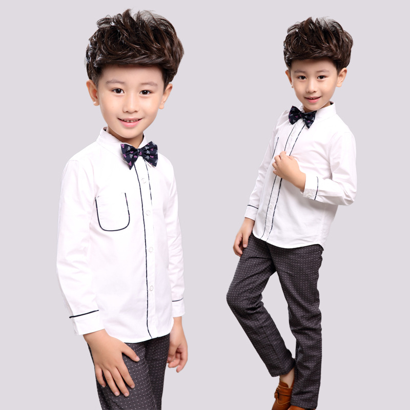 2016年新款秋款韩版长袖衬衫最新款2-7岁中小童时尚扮靓衬衫