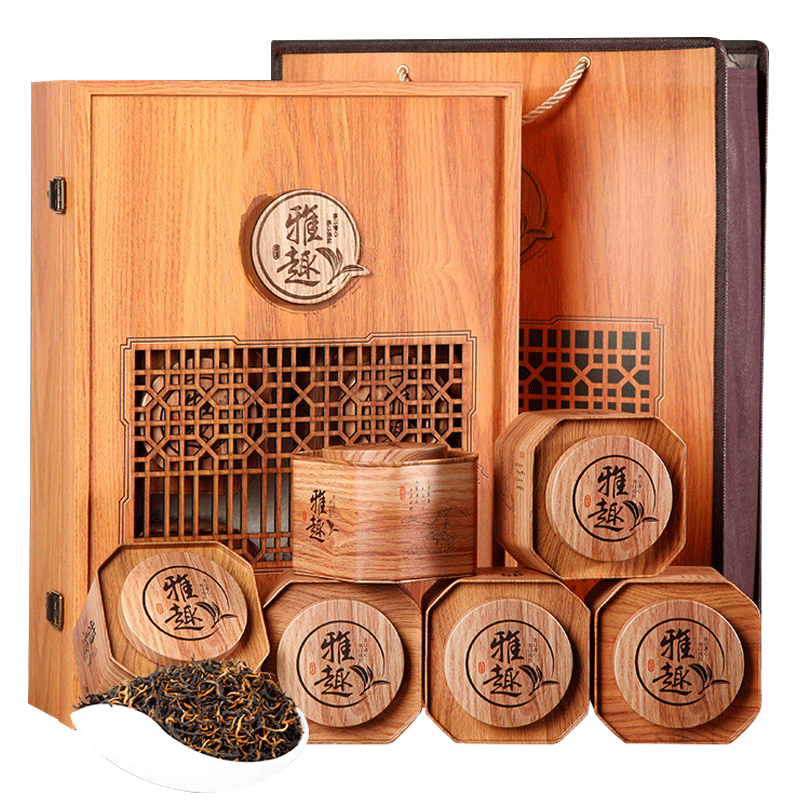 佳节壕礼 2016新茶 安溪铁观音特级茶叶浓香型雕刻木质礼盒装500g