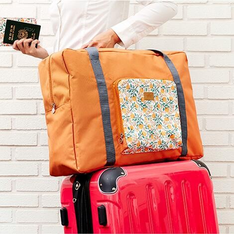 新款创意可折叠旅行收纳包购物单肩包女式加大行李包