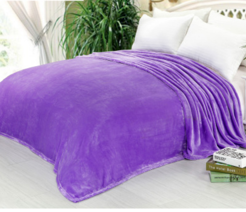 纯色毛毯加密加厚毛毯2米床床单特价批发儿童盖毯空调午睡夏被毯