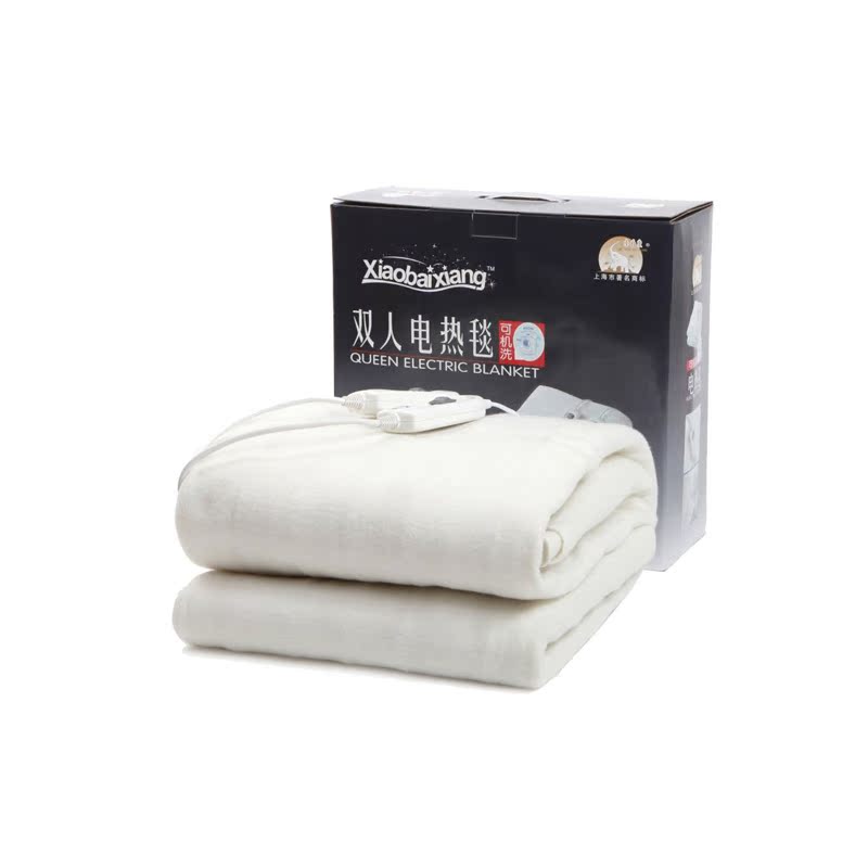 小白象电热毯双人双控电褥子加宽加长正品特价安全保护可机洗