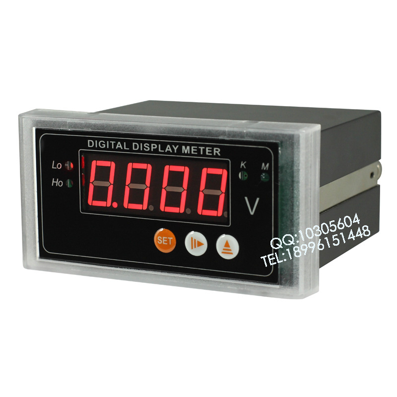 单相智能数显交流电压表 可选配继电器报警 RS485 模拟量4-20mA