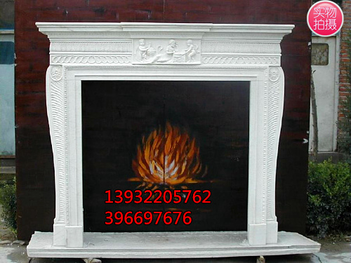 理石壁炉架欧式壁炉石材壁炉现货石雕壁炉汉白玉壁炉雕塑电视柜