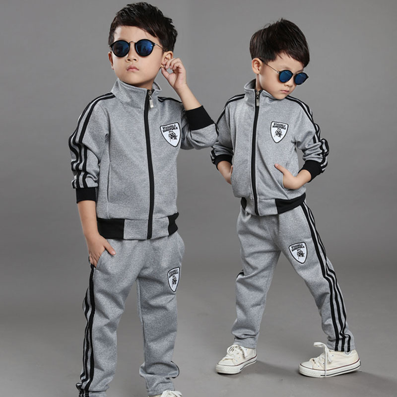 童装男童2016春秋套装新款儿童中大童休闲运动韩版两件套男棒球服