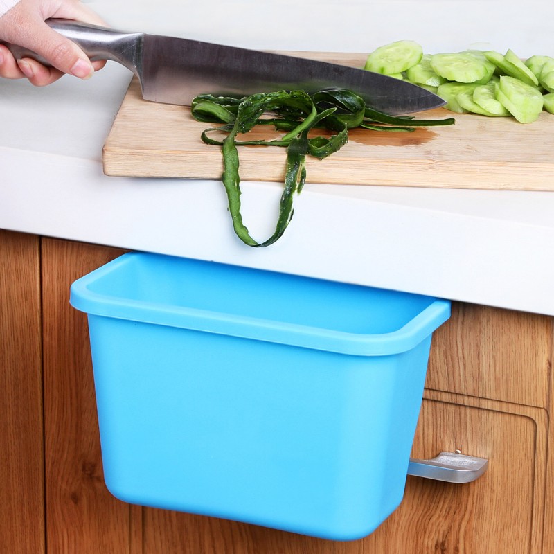 欧凯斯 可悬挂式厨房垃圾桶 创意厨房清洁杂物收纳桶 桌面垃圾篓