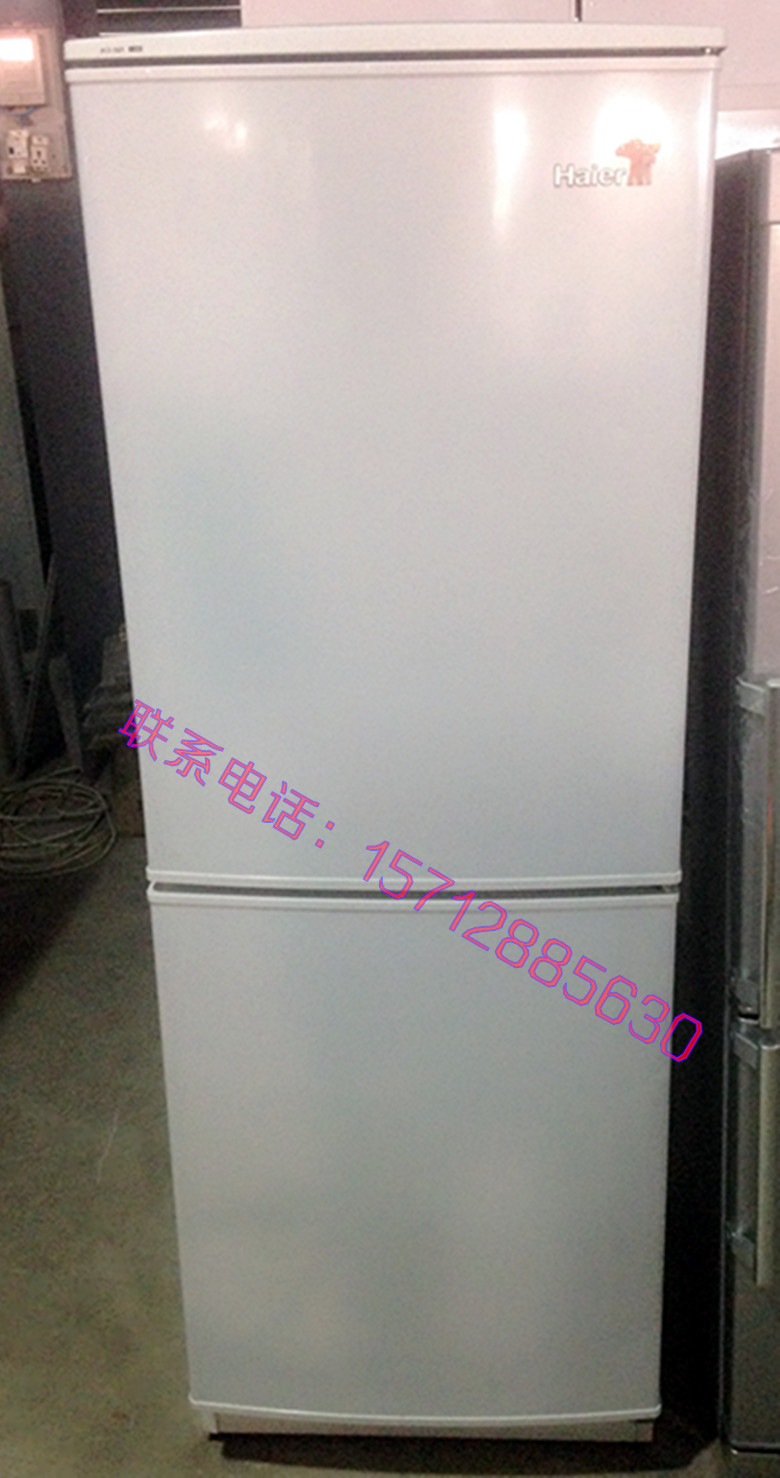 特价海尔冰箱 双开门冰箱 两门冰箱 89成新 上冷藏下冷冻家用冰箱