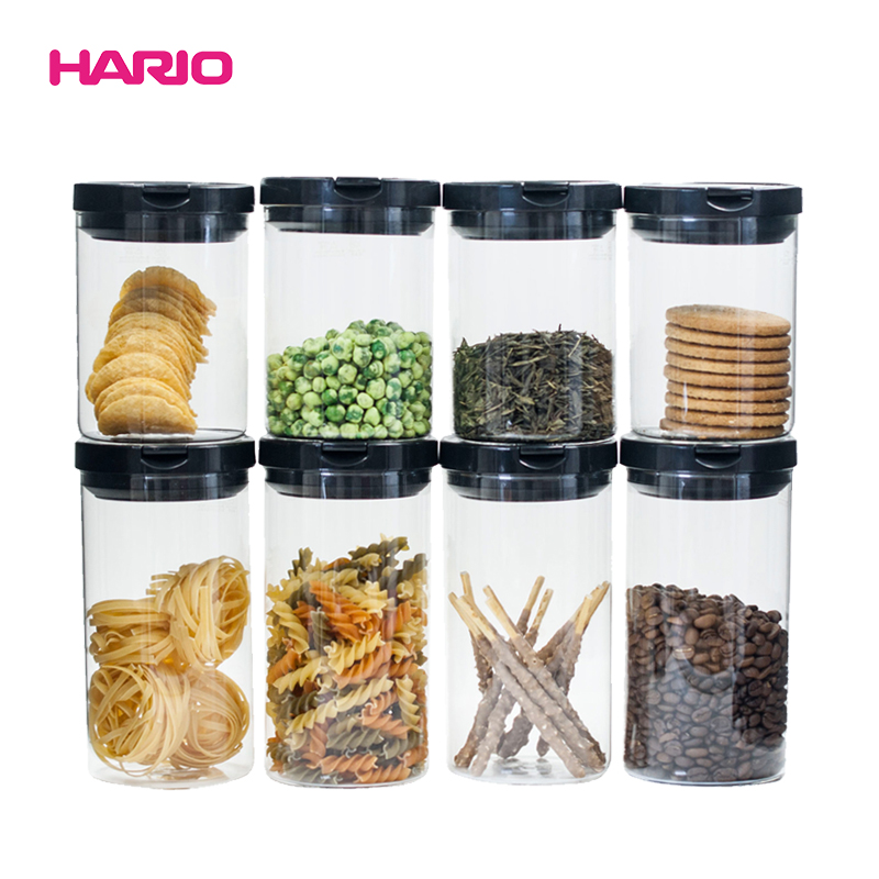 HARIO日本无铅玻璃储物罐 食品收纳密封罐果酱罐调味瓶调料罐MCN