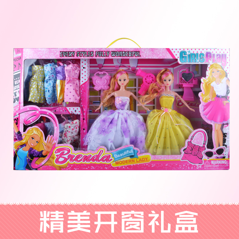 芭比娃娃10岁中国7岁大套装礼盒梦幻衣橱芭芘公主女孩玩具洋包邮