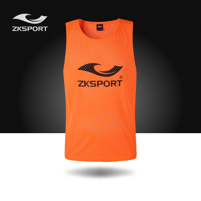 掌控ZKSPORT足球分队服分队衫对抗服号坎男女儿童青少年透气马甲