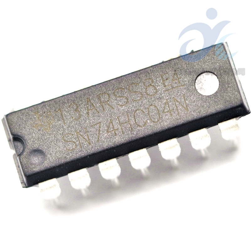 雅创芯科|74HC04N六反相器封装芯片直插DIP-14(20个)